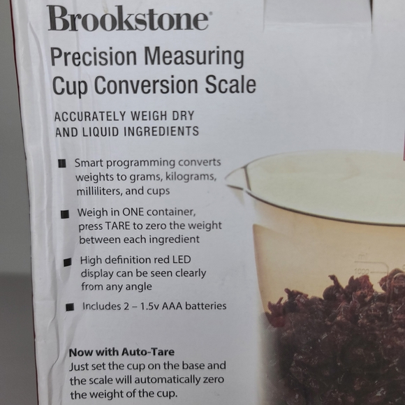 BROOKSTONE Precision Measuring Cup Conversion Scale. Open Box, New - Picture 2 of 6